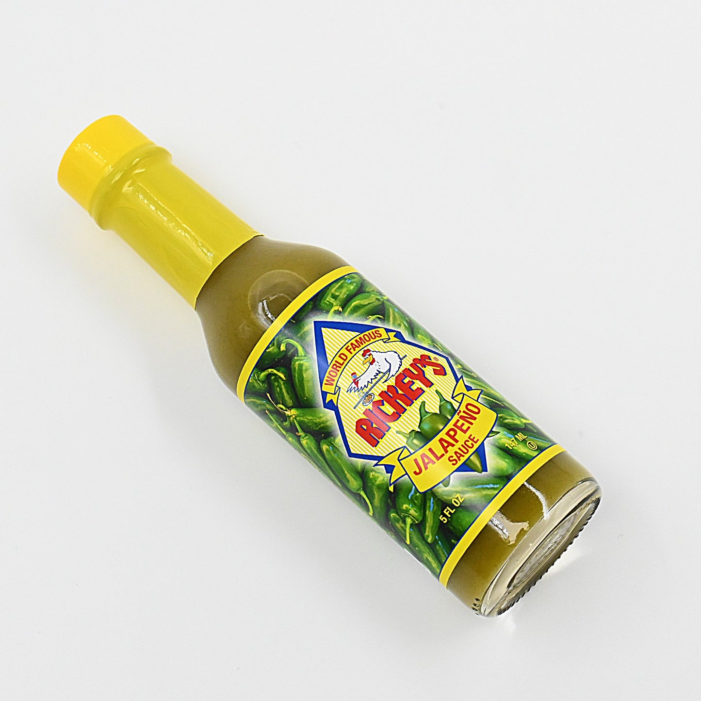 Rickey's Jalapeño Sauce lying flat