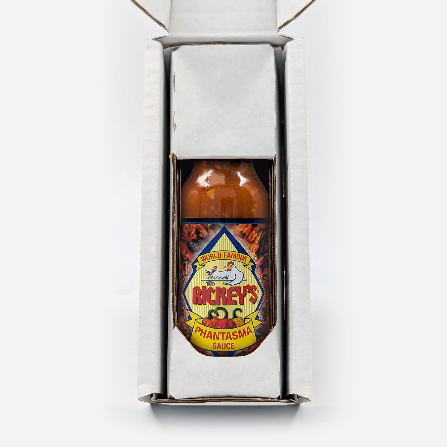 Rickey's Phantasma Sauce inside a Rickey's Box