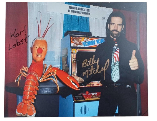 LIMITED: Signed Billy Mitchell Red Joystick Headshot