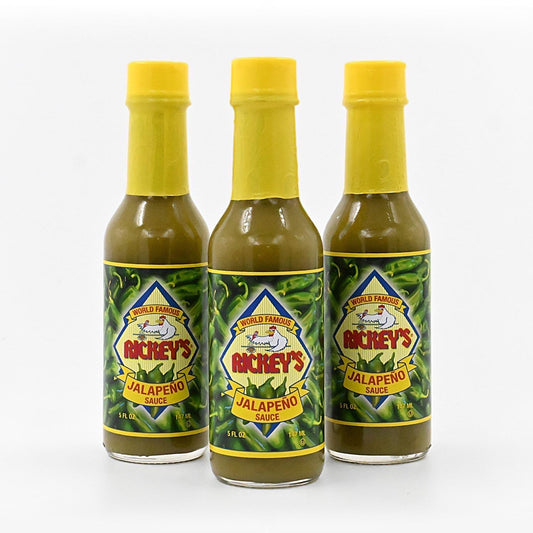 Three pack of Rickey's Jalapeño Sauce