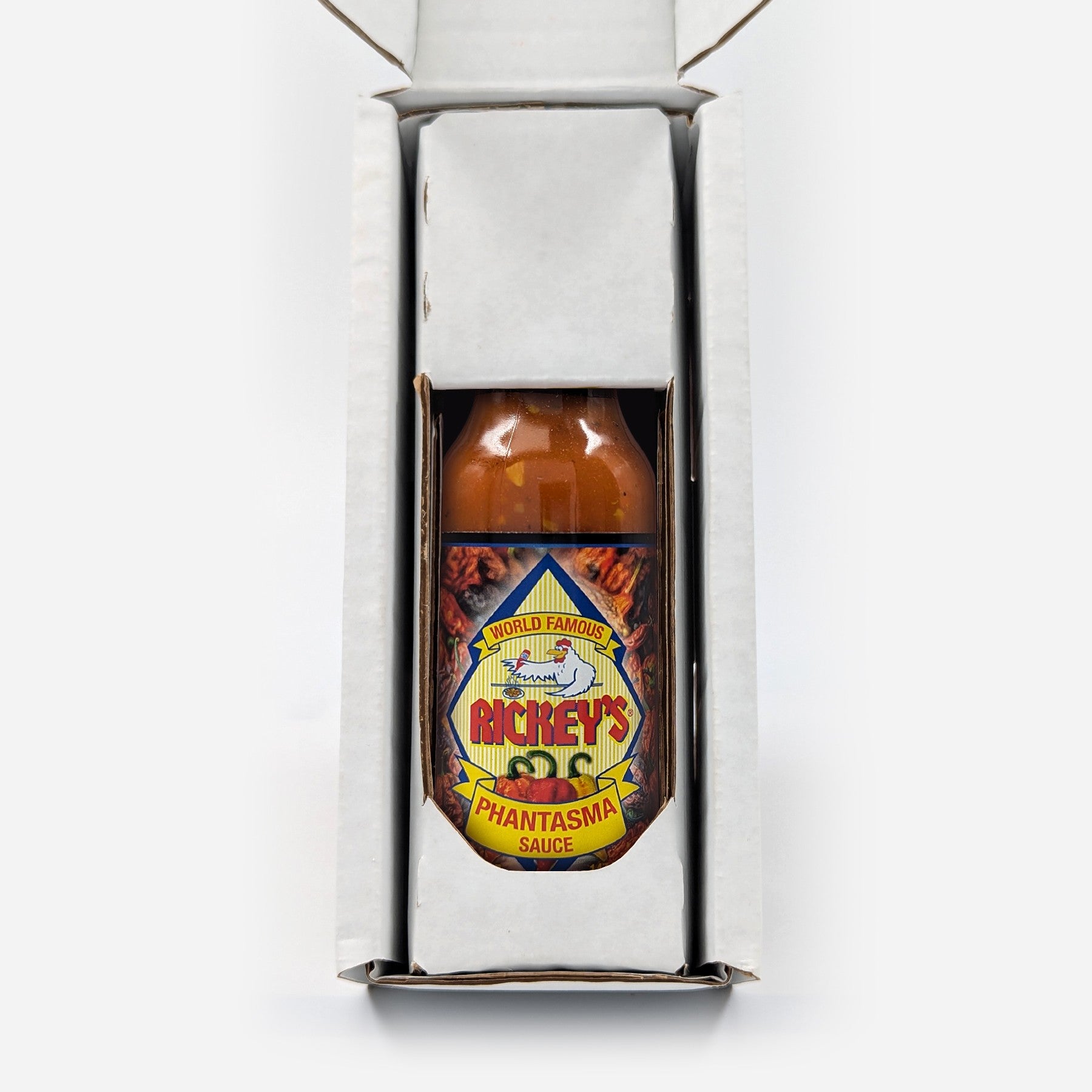 Rickey's Phantasma Sauce inside a Rickey's Box