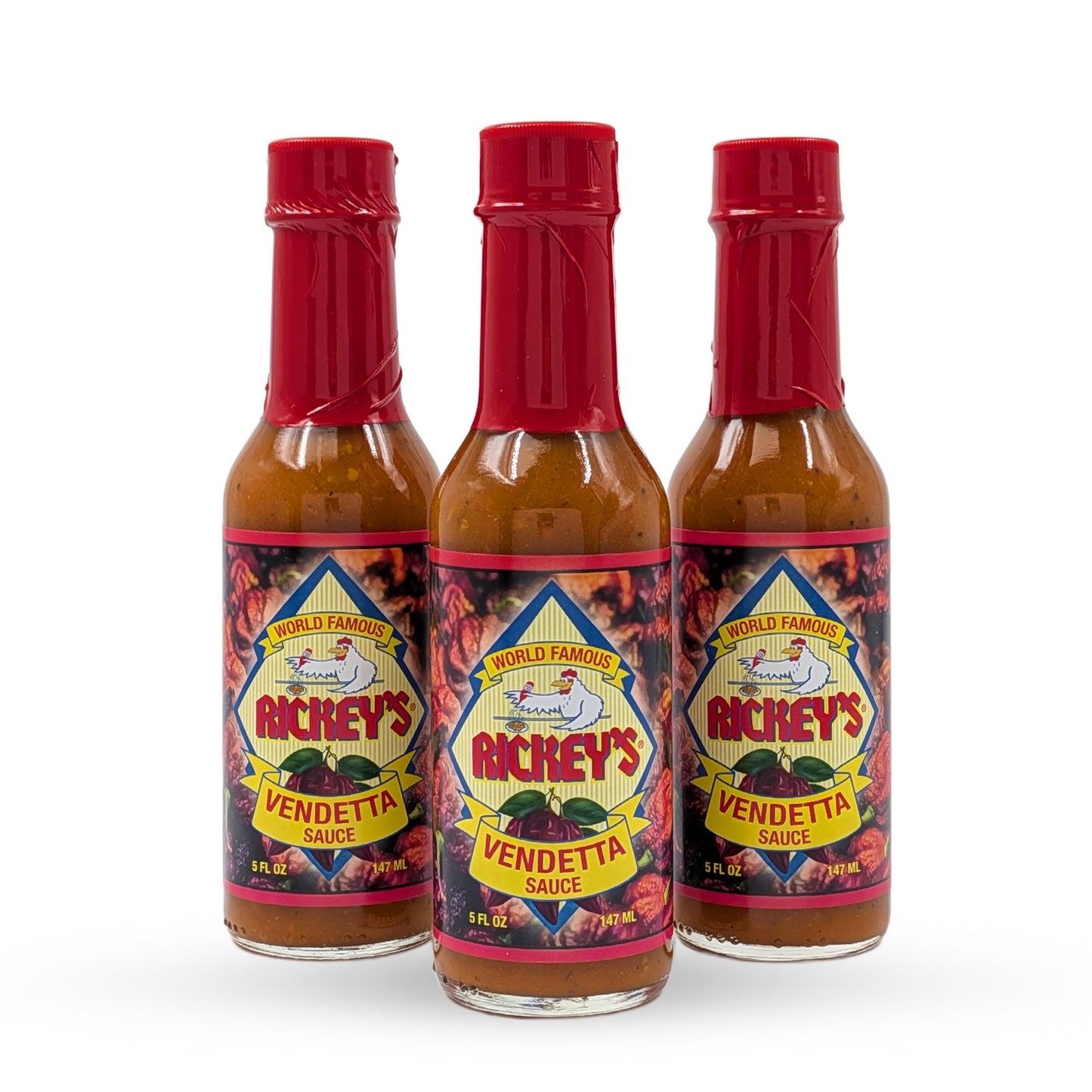 Three pack of Rickey's Vendetta Sauce